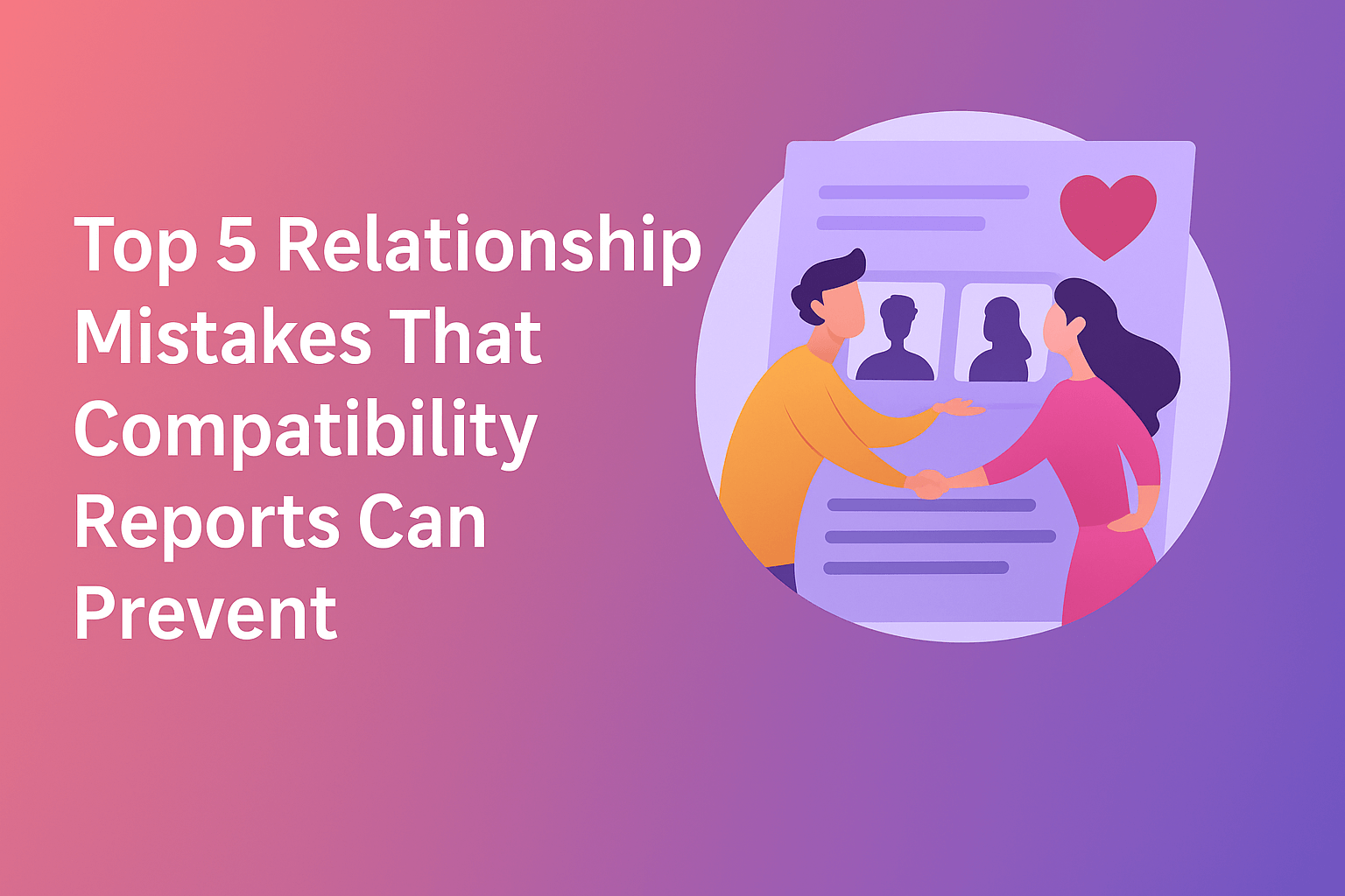 Top 5 Relationship Mistakes That Compatibility Reports Can Prevent- Synastry Analysis